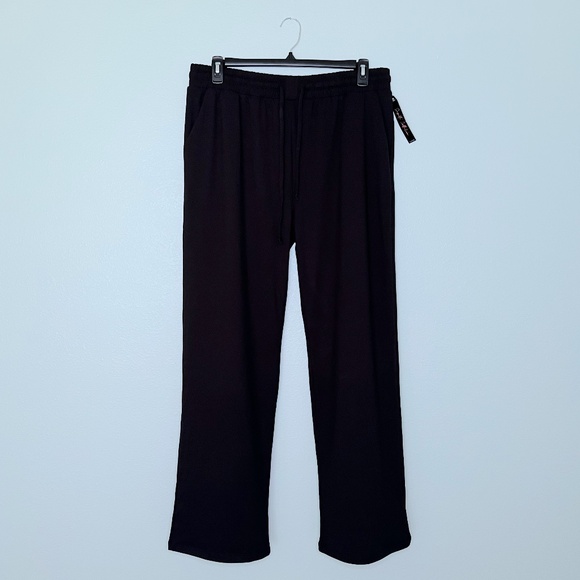 Suzette Collection Black Cuddle Soft Straight Leg Jogger Pants - Picture 1 of 5